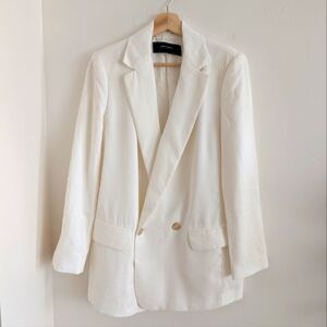 Zara white blazer